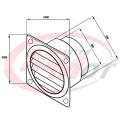 Wylot powietrza obrotowy 90 mm