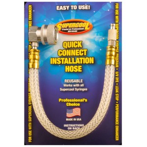 Adapter z wężem do preparatów w strzykawkach