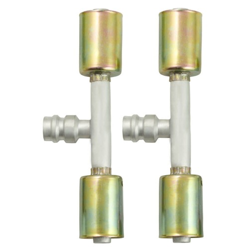 Złączki zaciskowe z serwis portem 10mm do klimatyzacji 2szt.