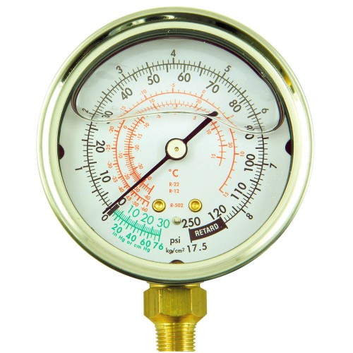 Manometr glicerynowy LP na czynniki R22, R12, R502