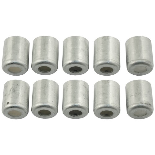 Tuleje aluminiowe do zagniatania rozmiar 5/8" komplet 10 sztuk