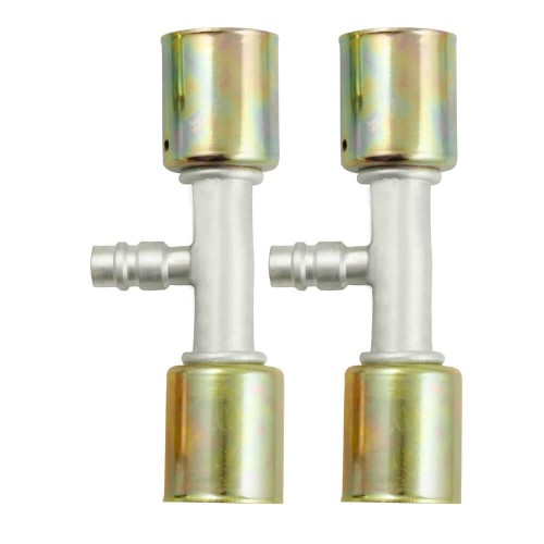 Złączki zaciskowe z serwis portem 16mm do klimatyzacji 2szt.