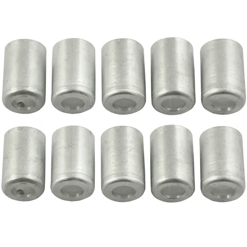 Tuleje aluminiowe do zagniatania rozmiar 1/2" komplet 10 szt.