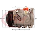 Kompresor Denso 10S17C 130mm 7PK 12V R134a