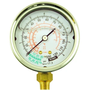 Manometr glicerynowy NC R-22, R-12, R-502