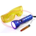 Lampa UV z okularami i barwnikiem