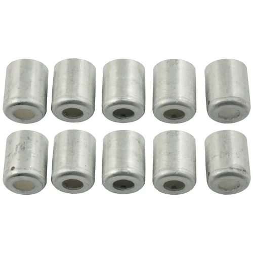 Tuleje aluminiowe do zagniatania rozmiar 5/8" komplet 10 sztuk