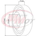 Uszczelniacz czołowy, średnica 31,5mm, dławica do kompresora Delphi, Harrison, Opel Astra, Zafira