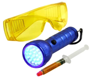Lampka UV z okularami mała