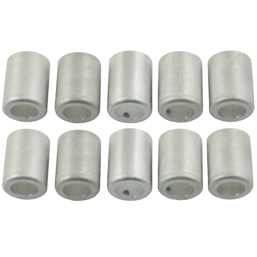 Tuleje aluminiowe do zagniatania rozmiar 3/4" komplet 10 szt.