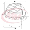Wylot powietrza obrotowy 60mm