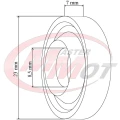 Uszczelniacz czołowy, średnica 23mm, dławica do kompresora Ford, Visteon, FS10, FS15