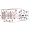 Kompresor Zexel TM-16 135mm 2A 24V R134a