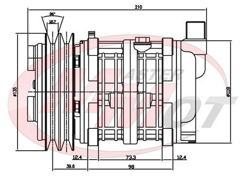 Kompresor Zexel TM13 12V