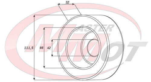 wymiary cewki kompresora klimatyzacji 12V Mazda