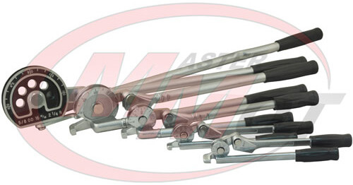 komplet giętarek do calowych rur miedzianych